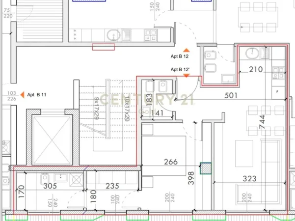 Tirane, shitet apartament 1+1+Ballkon Kati 5, 240.000 € 