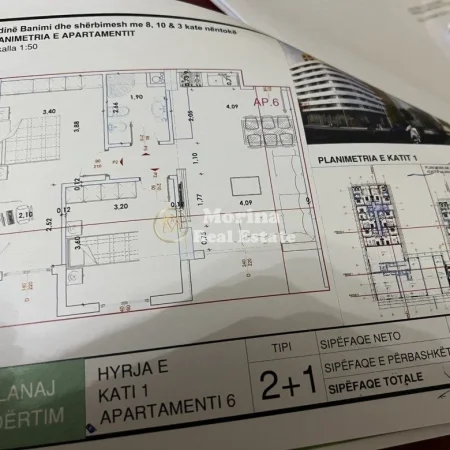 Tirane, shitet apartament 2+1 Kati 1, 94 m² 160.000 € (Yzberisht)