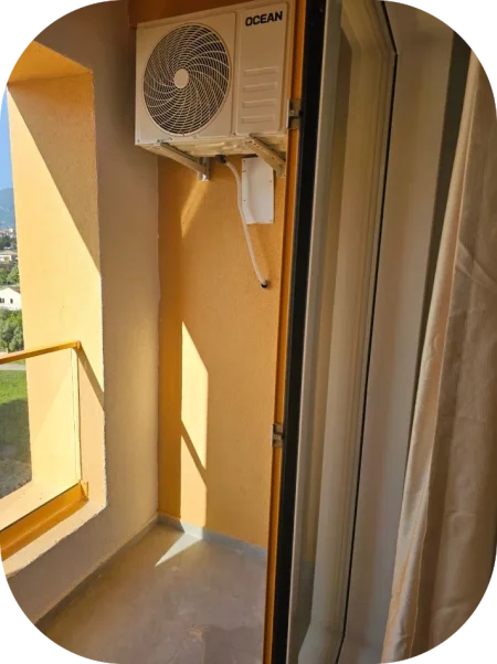 Tirane, jepet me qera apartament 1+1+Ballkon Kati 5, 65 m² 400 € (Ali Demi, Rezidenca Kaimi)