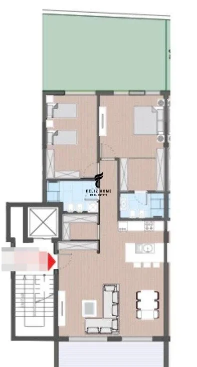 Tirane, shitet apartament 2+1 Kati 1, 151 m² 345.000 € (FARKE)