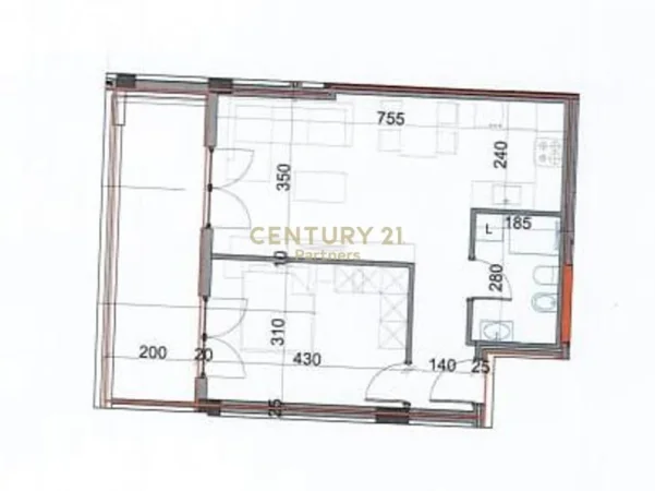 Tirane, shes apartament 1+1+Ballkon Kati 8, 77 m² 126.000 € (Javer Malo)