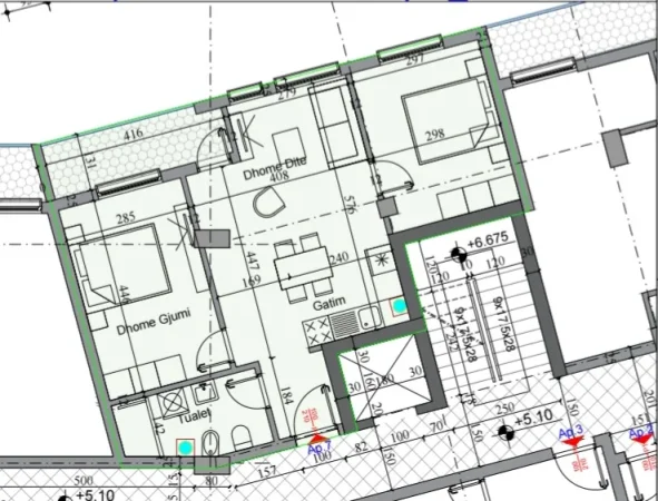 Tirane, shitet 2+1+Ballkon Kati 1, 85 m² 195.500 € (SELVIA)