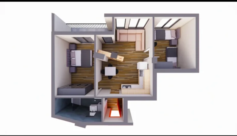 Tirane, shitet 2+1+Ballkon Kati 1, 85 m² 195.500 € (SELVIA)