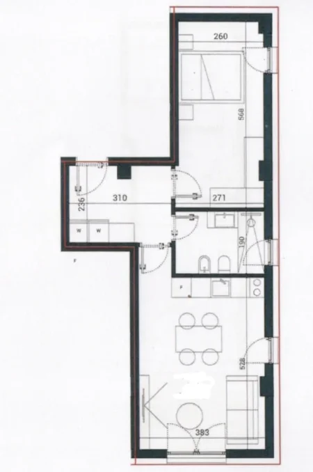 Vlore, shitet apartament 1+1 Kati 1, 72 m² 195.399 € (Palase)