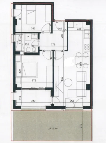 Vlore, shitet apartament 2+1 Kati 0, 122 m² 328.941 € (Palase)