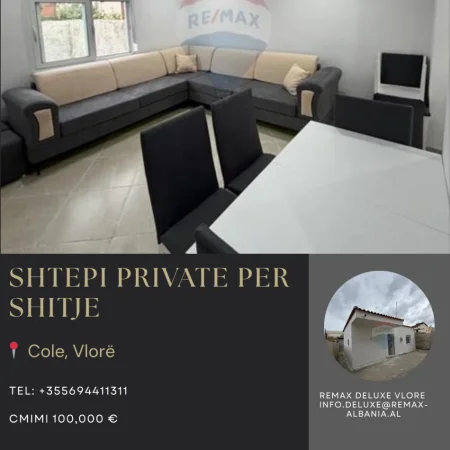 Vlore, shitet shtepi 1+1 Kati 0, 186 m² 100.000 € (Rruga Enver Jaho, Vlore)