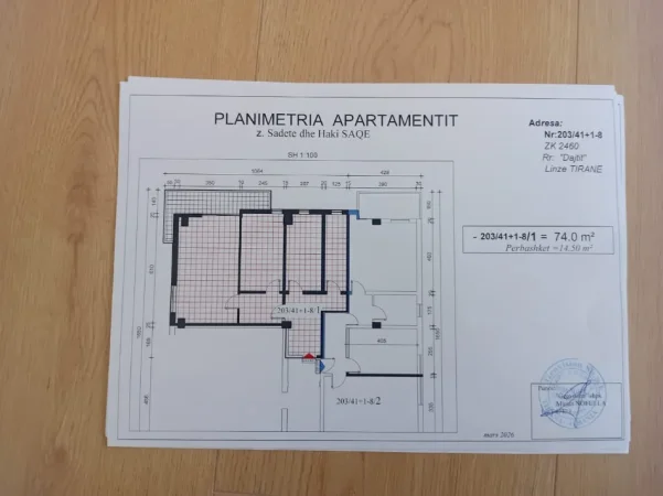 Tirane, shitet apartament 2+1 Kati 2, 90 m² 135.000 € (Fresku)
