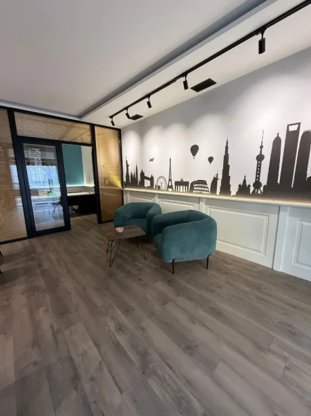 Tirane, jepet me qera ambjent biznesi Kati 0, 58 m² 800 € (Rrugën Arkitekt Sinani në Kryqëzimin e Brrylit, Tiranë.)