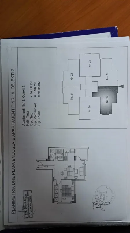Gjiri Lalezit | Hamallaj, shitet apartament 1+1+Ballkon Kati 3, 56 m² 105.000 € (FishLand)