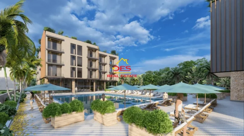 Dhermi - Palase, shitet apartament 2+1+Ballkon Kati 0, 107 m² (Palasë)