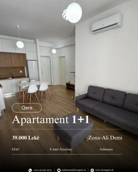 Tirane, jap me qera 1+1 , 61 m² 390 € 