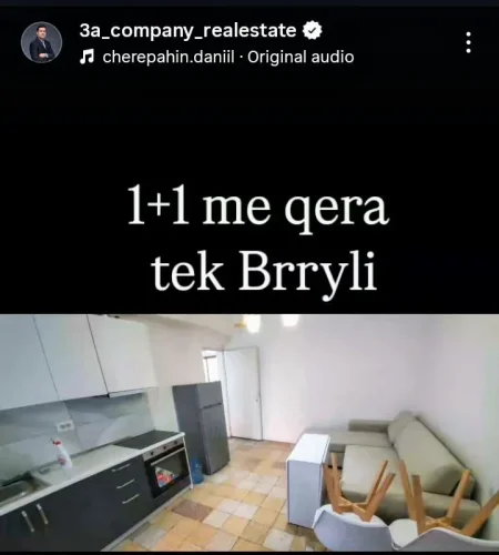 Tirane, jepet me qera apartament 1+1 Kati 5, 55 m² 370 €
