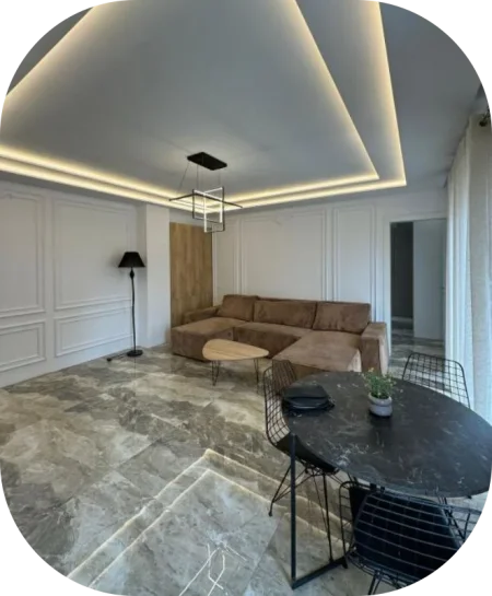 Tirane, jepet me qera apartament 1+1+Ballkon Kati 5, 70 m² 630 € (Unaza e Re, Tiranë)