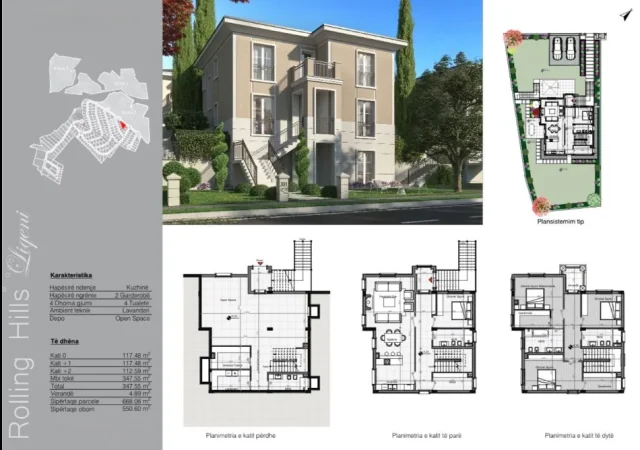 Tirane, shitet Vile Vile 3 Katshe , 1.571 m² 990.000 € (shkoze)