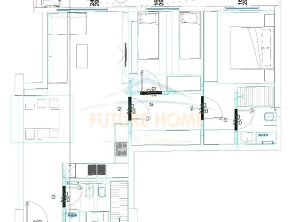 Tirane, shitet apartament 2+1+Aneks+Ballkon Kati 5, 111 m² 410.000 € (Blloku)