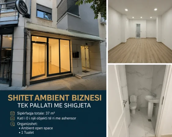 Tirane, shitet ambjent biznesi Kati 0, 37 m² 70.000 € (Rruga Frank Bardhi, pallati Bogova)