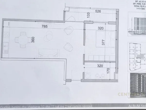Tirane, shitet apartament 1+1 Kati 5, 73 m² 131.238 € (Don Bosco bosko141837)