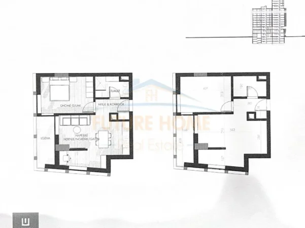 Tirane, shitet apartament 1+1+Ballkon Kati 9, 87 m² (Altura Trade Residence)