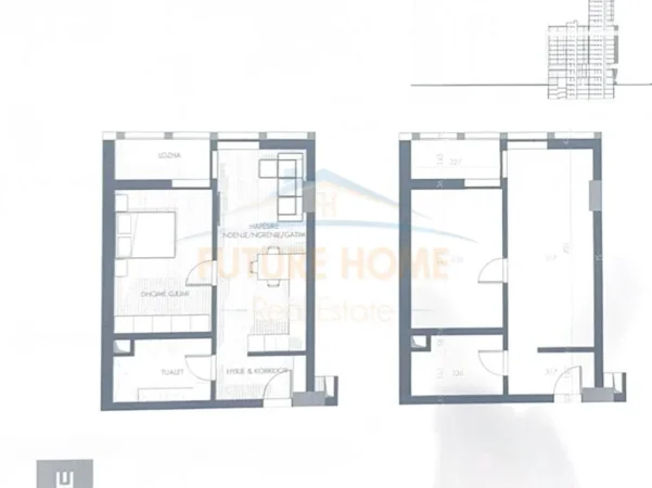 Tirane, shitet apartament 1+1+Ballkon Kati 9, 88 m² (Altura Trade Residence)