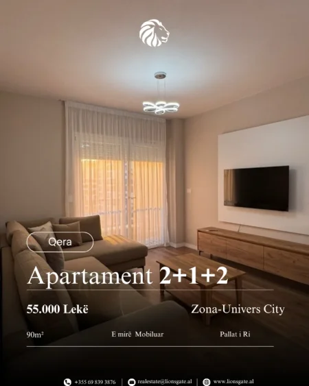 Tirane, jap me qera apartament , 90 m² 550 € 
