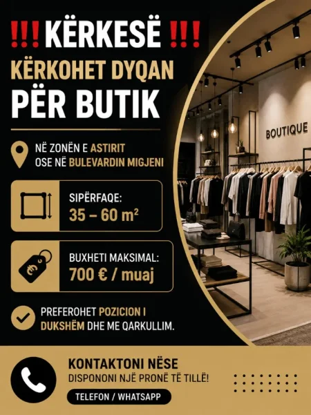 KERKESE PER AMBIENT BIZNESI (BUTIK)