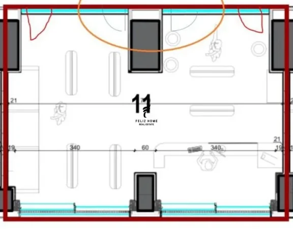 Tirane, jepet me qera zyre Kati 1, 76 m² 5.300 € (RRUGA ELBASANIT)