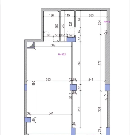 Tirane, jepet me qera ambjent biznesi Kati 1, 68 m² 1.100 € (Shkolla e Bashkuar)