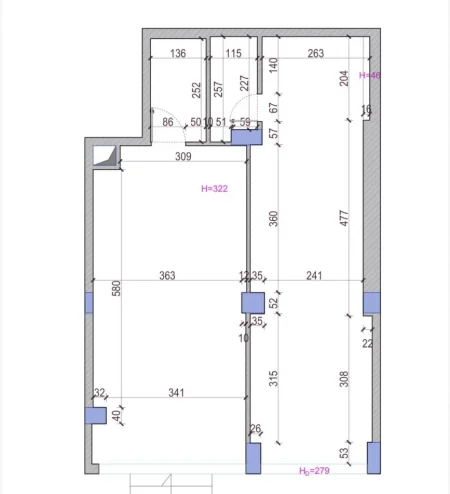 Tirane, jepet me qera ambjent biznesi Kati 1, 68 m² 1.100 € (Shkolla e Bashkuar)