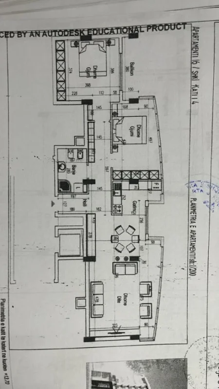 Tirane, shitet apartament 2+1 Kati 5, 116 m² 320.000 € (Rruga e Kavajës)