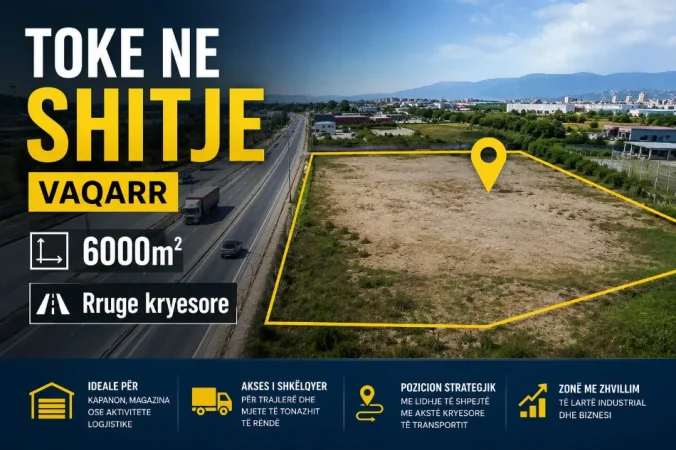 Tirane, shitet truall , 6.000 m² 900.000 € (Vaqarr)