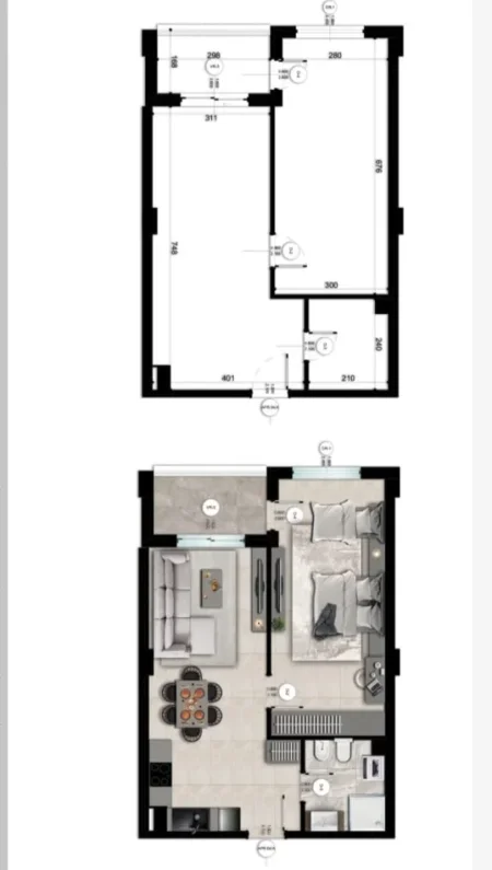 Durres, shitet apartament 1+1 Kati 3, 70 m² 140.000 € (Golem)