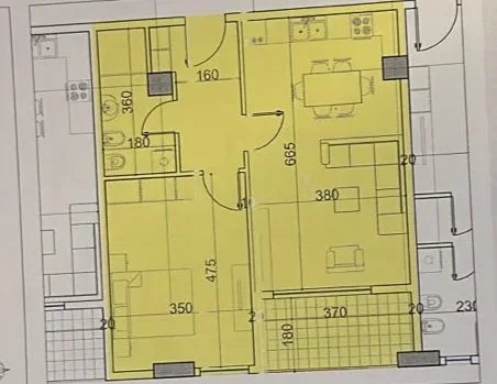 Tirane, shitet apartament 1+1+Ballkon Kati 6, 77 m² 91.740 € (Belfior 1, Paskuqan)