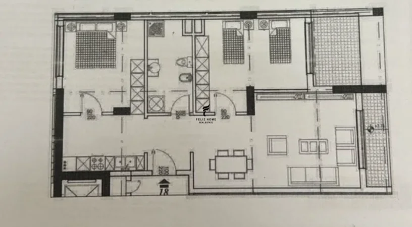 Tirane, shitet apartament 2+1 Kati 2, 108 m² 220.000 € (KOPSHTI BOTANIK)