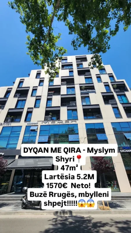 Me Qira: Super Ambient për ZYRA 2+1+2Wc+1 Ballkon & 1 VERANDË 📍Buzë Rrugës Myslym Shyri | 1,570€ Neto/Muaj