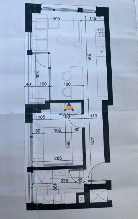Tirane, jepet me qera ambjent biznesi Kati 3, 60 m² 463 € 