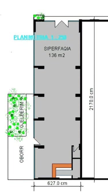 Tirane, jepet me qera ambjent biznesi Kati 0, 137 m² 690 Euro (Riza Cerova)