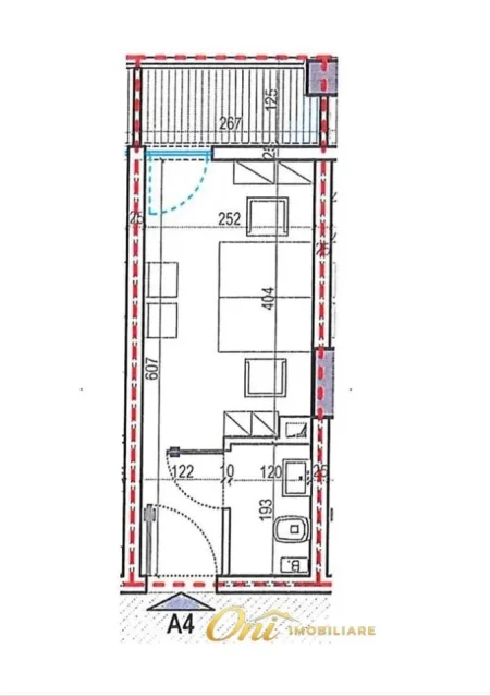 Tirane, jepet me qera zyre Kati 4, 40 m² 300 € (REZIDENCA ORBITAL 1)