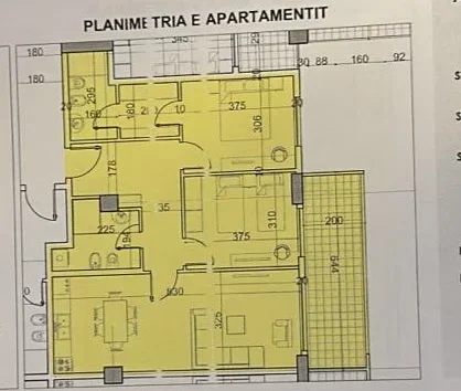 Tirane, shitet apartament 2+1+Ballkon Kati 6, 109 m² 125.500 € (Belfior 1 paskuqan)
