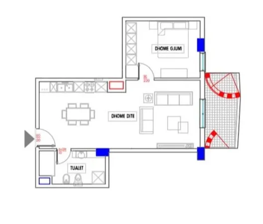 Tirane, shitet apartament 1+1+Aneks+Ballkon , 81 m² 130.000 € (liqeni i thate , kopshti botanik)