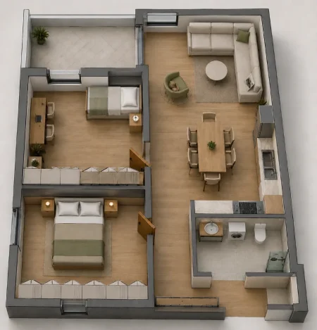 Tirane, shitet apartament 2+1+Ballkon , 99 m² 74.167 € (Kamez, Venatino 4 Residence)
