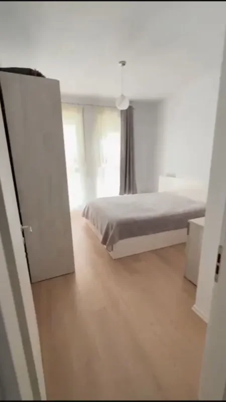 Tirane, jepet me qera apartament 1+1 Kati 3, 55 m² 400 € (Kompleksi Univers City)