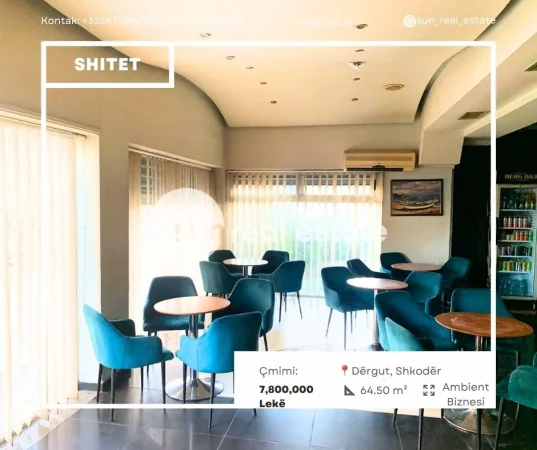 Shkoder, shitet ambjent biznesi Kati 1, 74 m² (DERGUT)