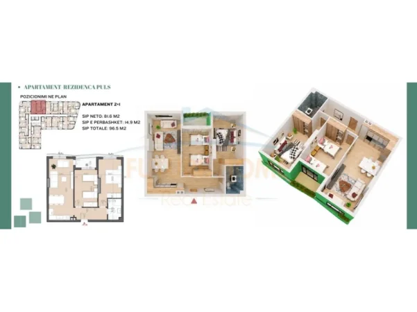 Tirane, shes 2+1 Kati 5, 96 m² 193.000 € 
