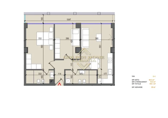 Tirane, shitet apartament , 105 m² (Don Bosko)