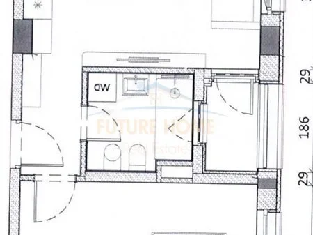 Tirane, shitet apartament 1+1 Kati 7, 60 m² 120.000 € 
