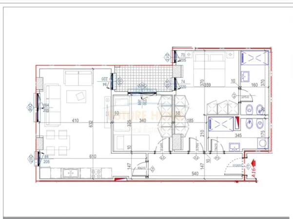 Tirane, shitet apartament 2+1+Aneks+Ballkon Kati 2, 92 m² 307.400 € (Komuna e Parisit)