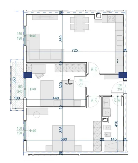 Tirane, shitet apartament 2+1 Kati 3, 95 m² 83.000 € (KAMEZ)