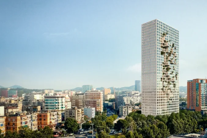 Tirane, jepet me qera zyre Kati 15, 500 m² 15.000 € (rruga e elbasanit)