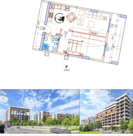 Tirane, shitet apartament 1+1 Kati 3, 81 m² 97.600 € (PASKUQAN)