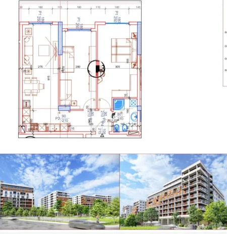 Tirane, jepet me qera apartament 2+1 Kati 4, 103 m² 124.000 € (PASKUQAN)